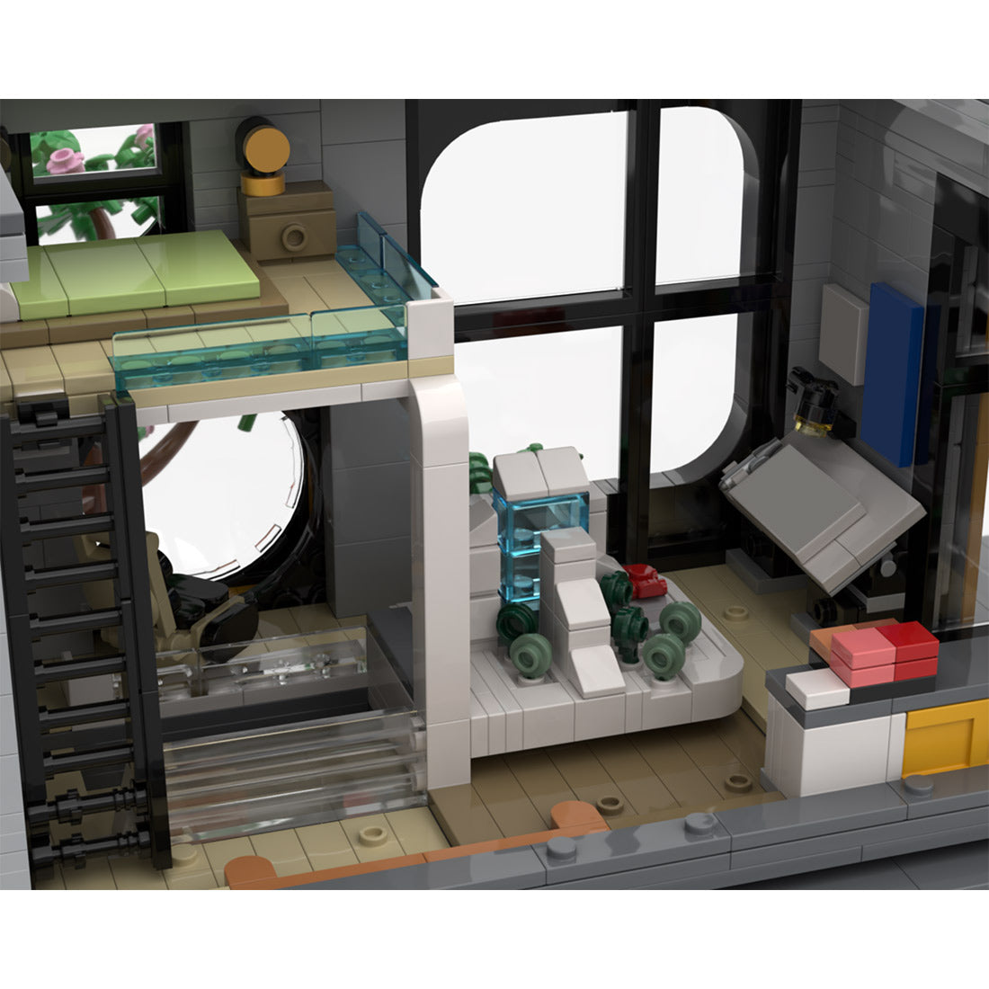 moc-260921 modern creative studio building blocks set (2407pcs)