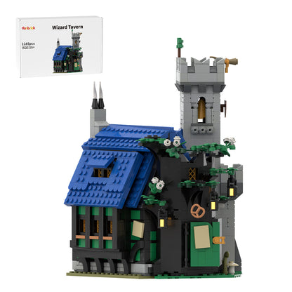 moc-255468 the sword & pretzel inn building blocks set (1285pcs)