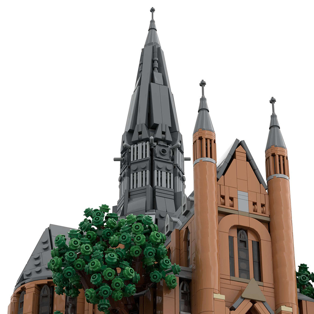 moc-248825 1/125 scale vondel church building blocks set (6808pcs)