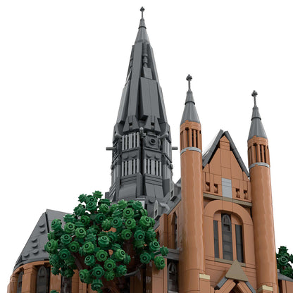 moc-248825 1/125 scale vondel church building blocks set (6808pcs)