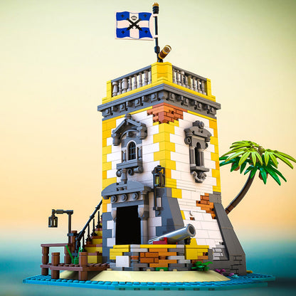 moc-71657 pirate theme sabre island building block set (1440pcs)