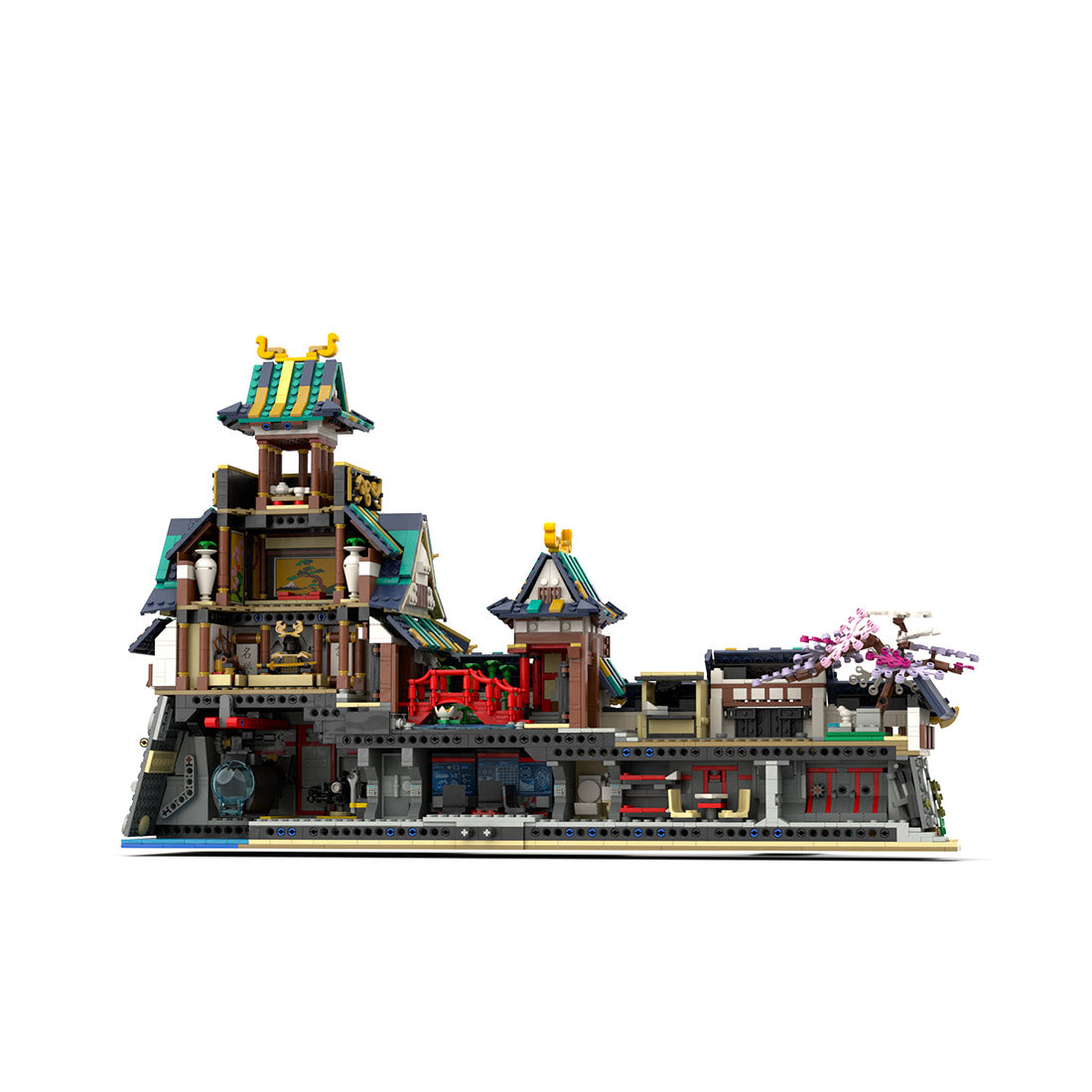 traditional japanese castle building block set (4040pcs)
