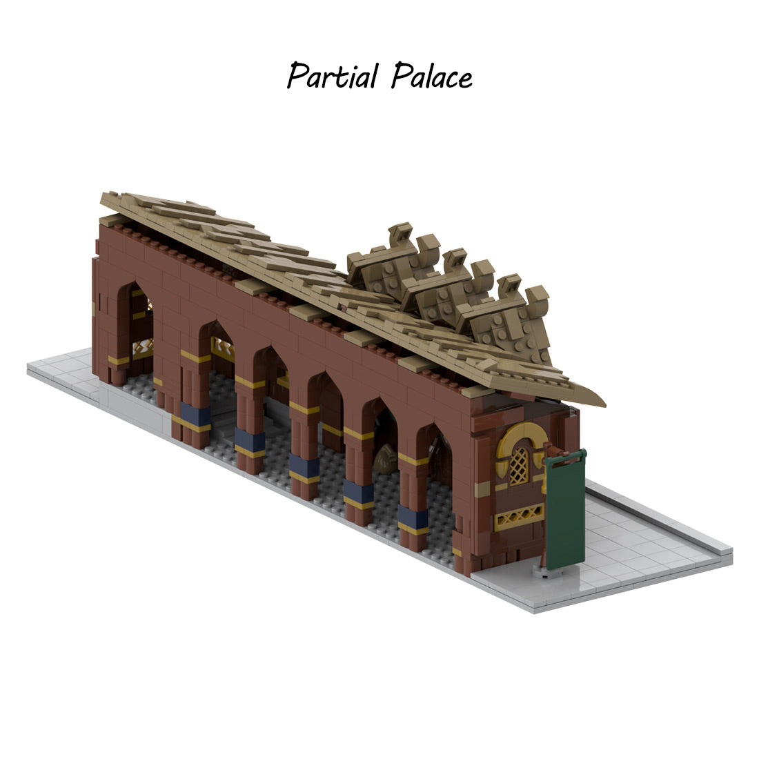 moc-62288 meduseld golden hall building blocks set