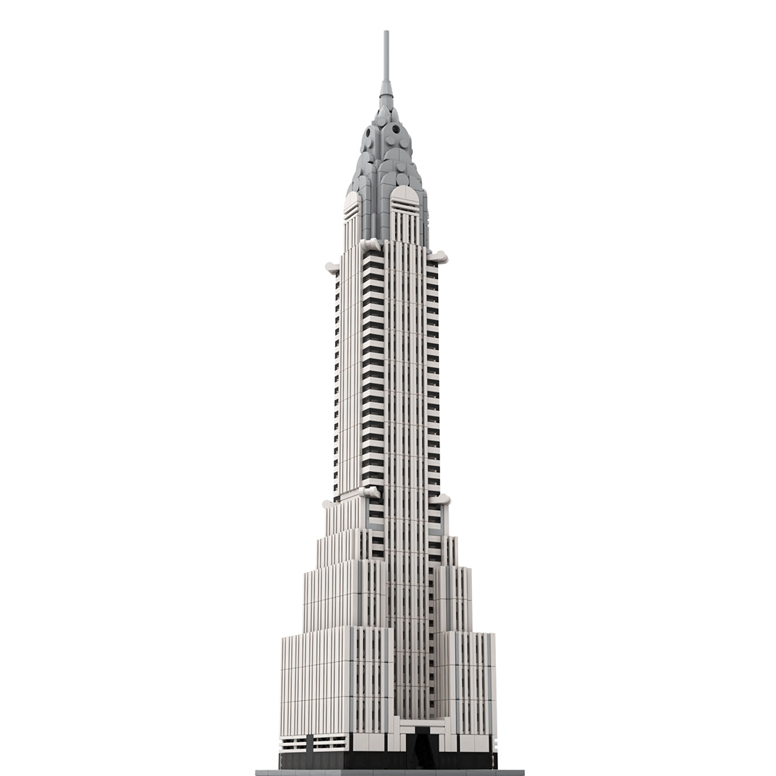 moc-127022 chrysler building 1/800 scale building blocks set (1207pcs)