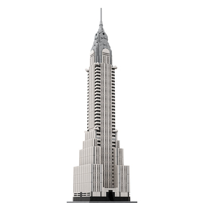 moc-127022 chrysler building 1/800 scale building blocks set (1207pcs)