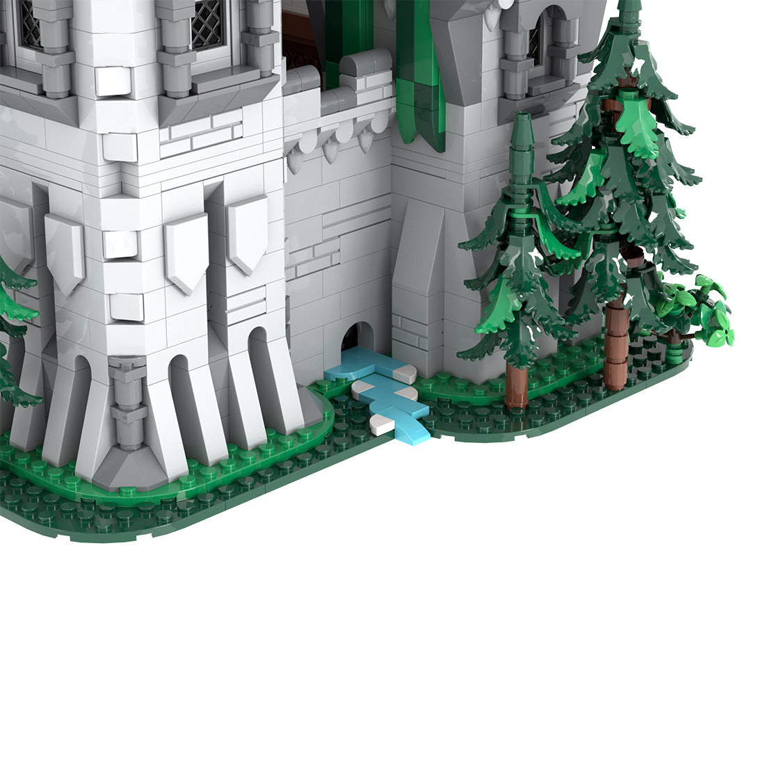moc-241818 green dragon knights’ castle building blocks set (4862pcs)
