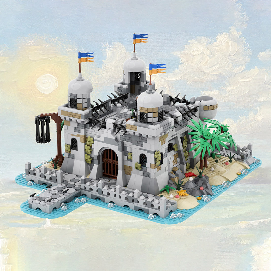 MOC-266198 Seafarer's Bay Pirate Prison Building Blocks Set