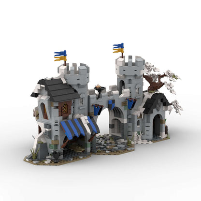 moc-237647 black falcon castle gate building blocks set(1412pcs)