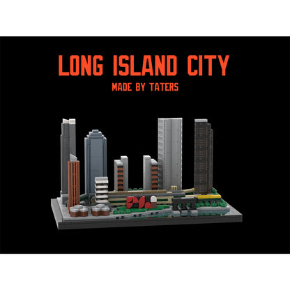 moc-166240 1/2000 scale modern american city skyline building blocks set (907pcs)