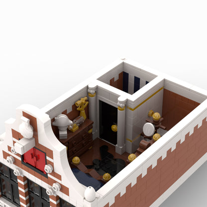 moc-197879 colonial goods store & old bakery building block set(7296pcs)