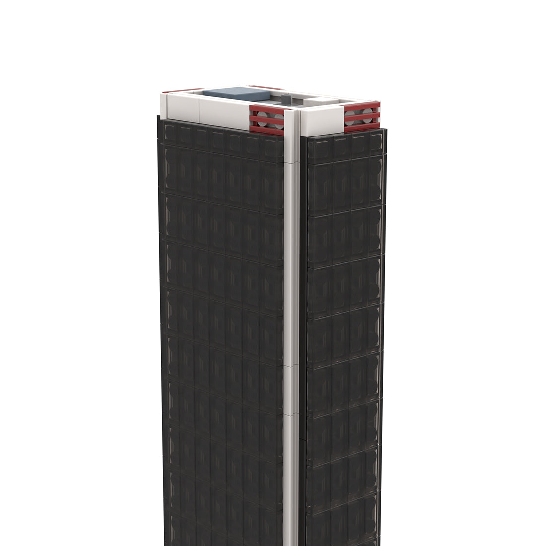 moc-231911 1/800 scale aon center los angeles building blocks set (730pcs)