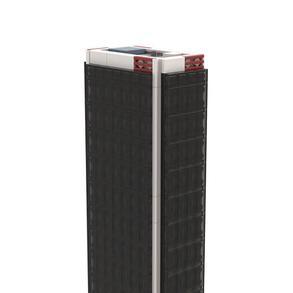 moc-231911 1/800 scale aon center los angeles building blocks set (730pcs)