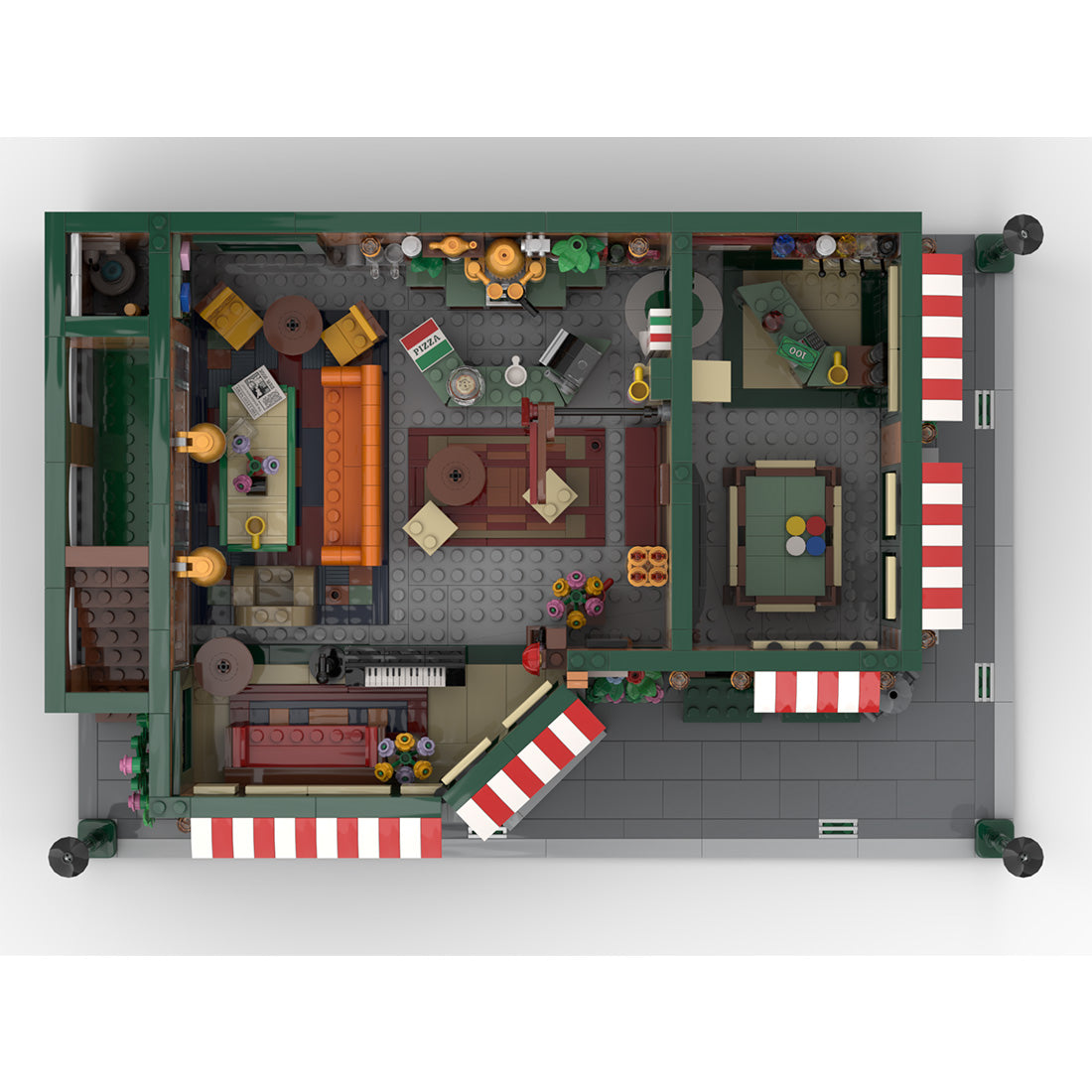 SitComplex 11-Story City Apartment Building Blocks by BrickArtisan
