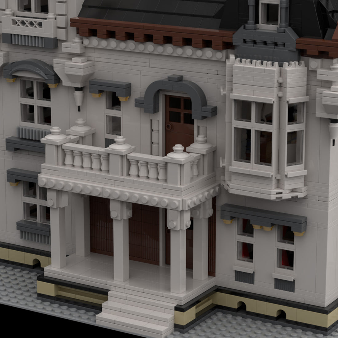 suburban residence building block set(7407pcs)