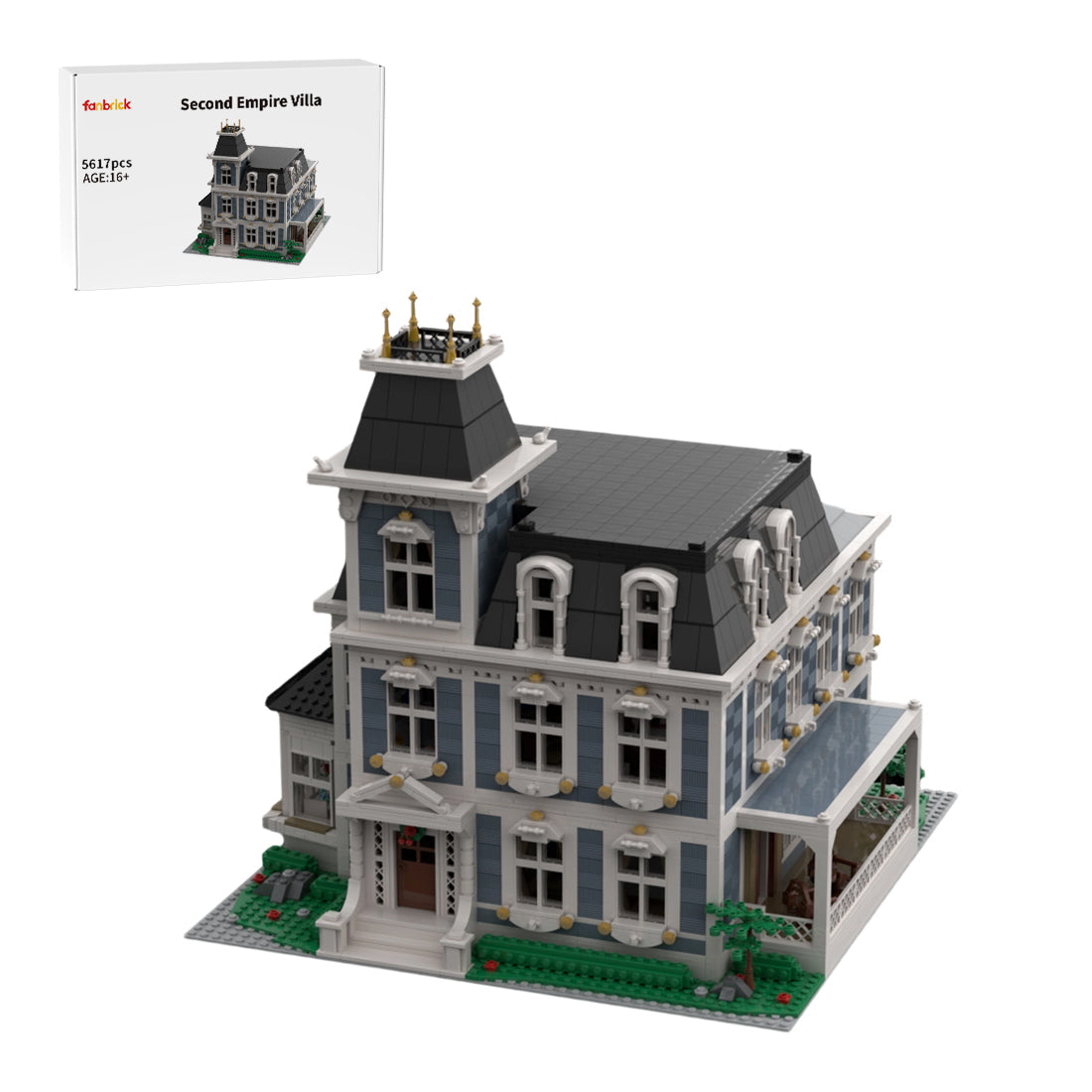 victorian french estate european villa building blocks set (5617pcs)