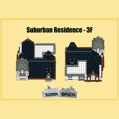 suburban residence building block set(7407pcs)