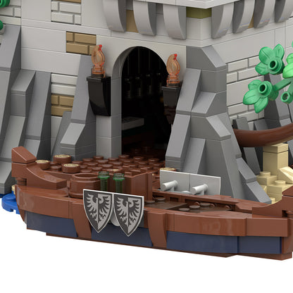 MOC-269330 Medieval Black Falcon's Outpost Castle Building Block