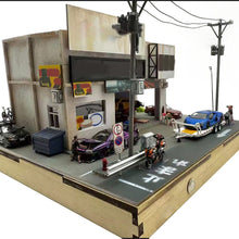1/64 scale japanese style car modification garage diorama model kit