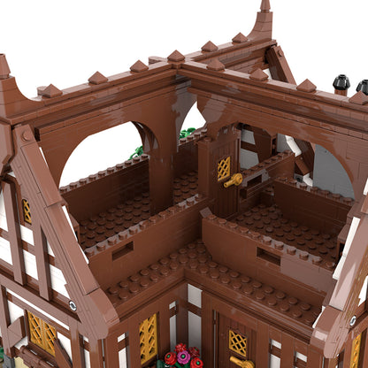 moc-224458 medieval tavern building blocks set(4783pcs)
