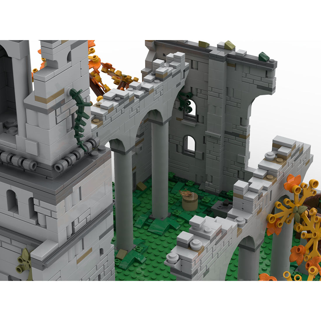 moc-148241 elleh church - elden ring building blocks set (2401pcs)