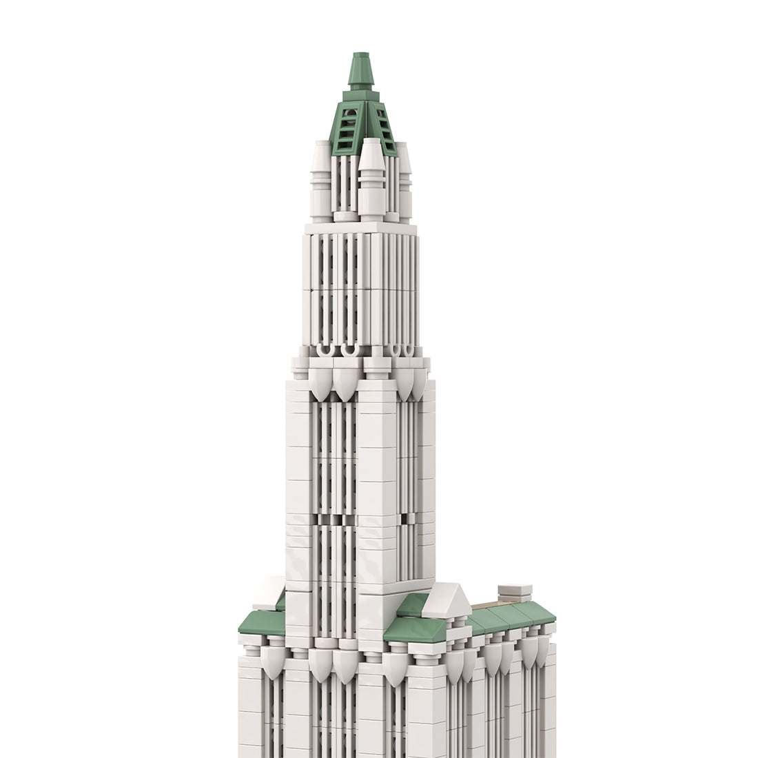 moc-126951 1/800 scale woolworth building blocks set (1110pcs)