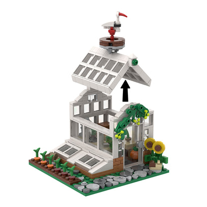 moc-194436 victorian greenhouse building blocks set(403pcs)