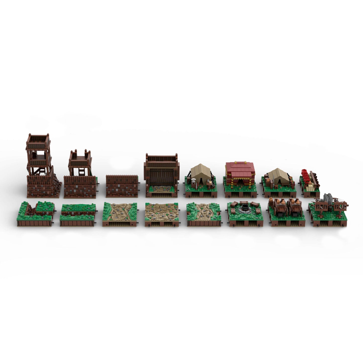 moc-139859 roman field camp (medium) building blocks set (31789pcs)