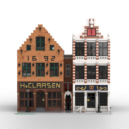 moc-197879 colonial goods store & old bakery building block set(7296pcs)