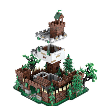 moc-235461 forestmen’s castle building blocks set (3817pcs)