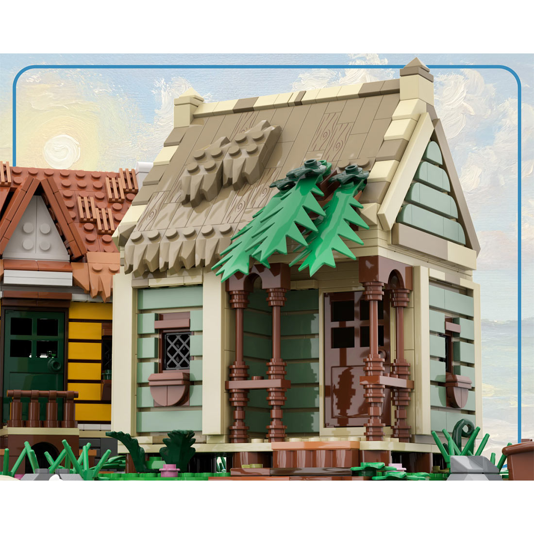 moc-255143 pirate harbor shack - seaside harbor castle building blocks