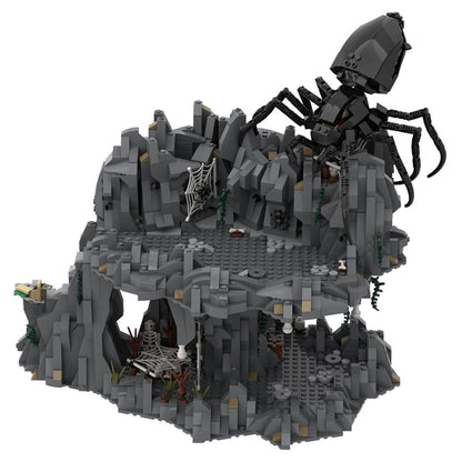 moc-55839 shelob's lair building blocks moc set (2261pcs)