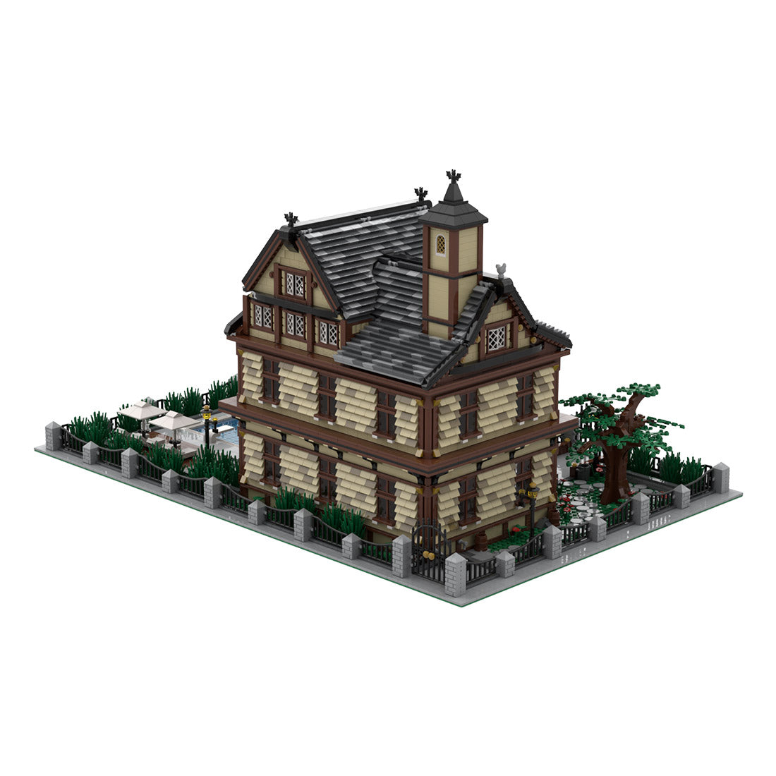 leisure club model architectural street scene building blocks toy