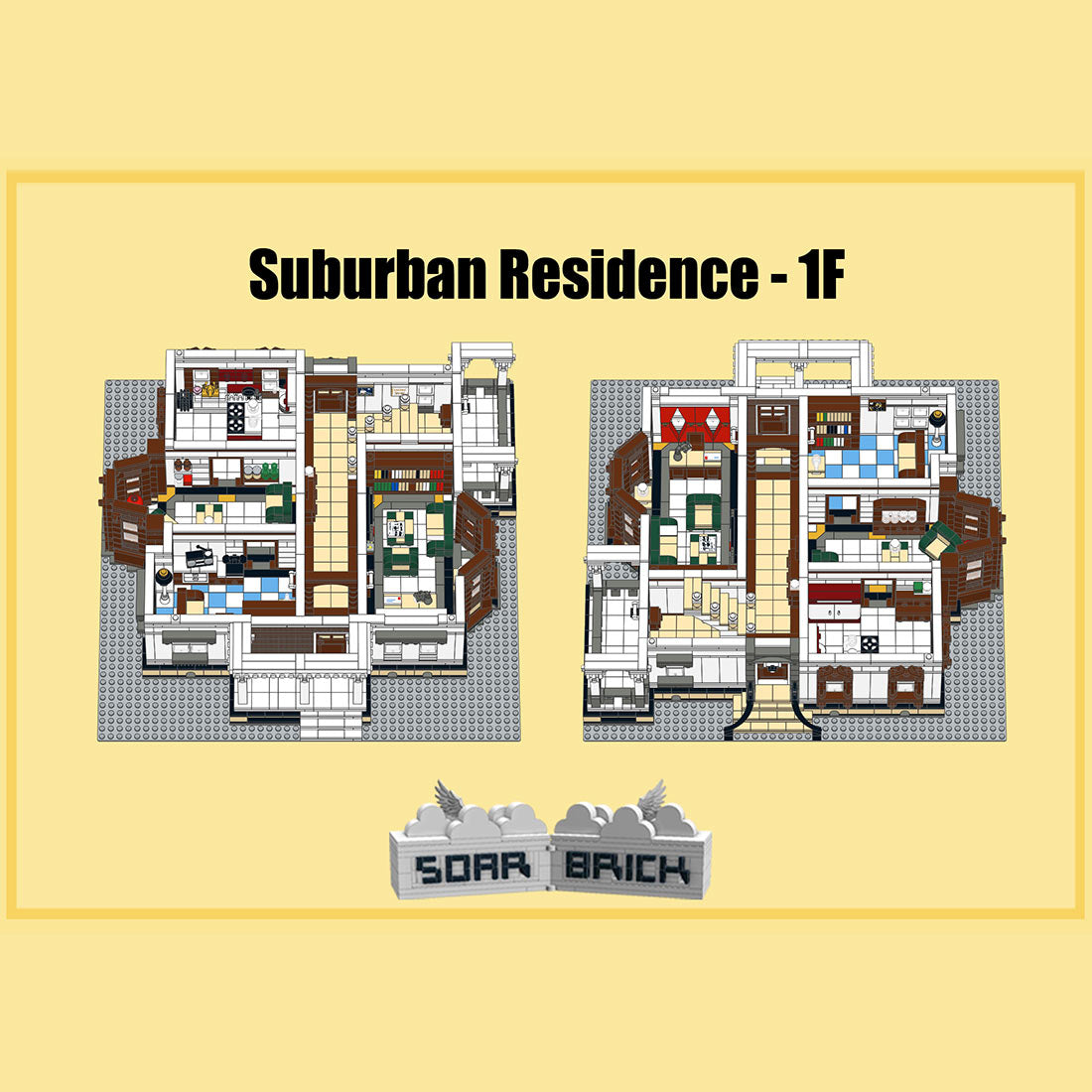 suburban residence building block set(7407pcs)