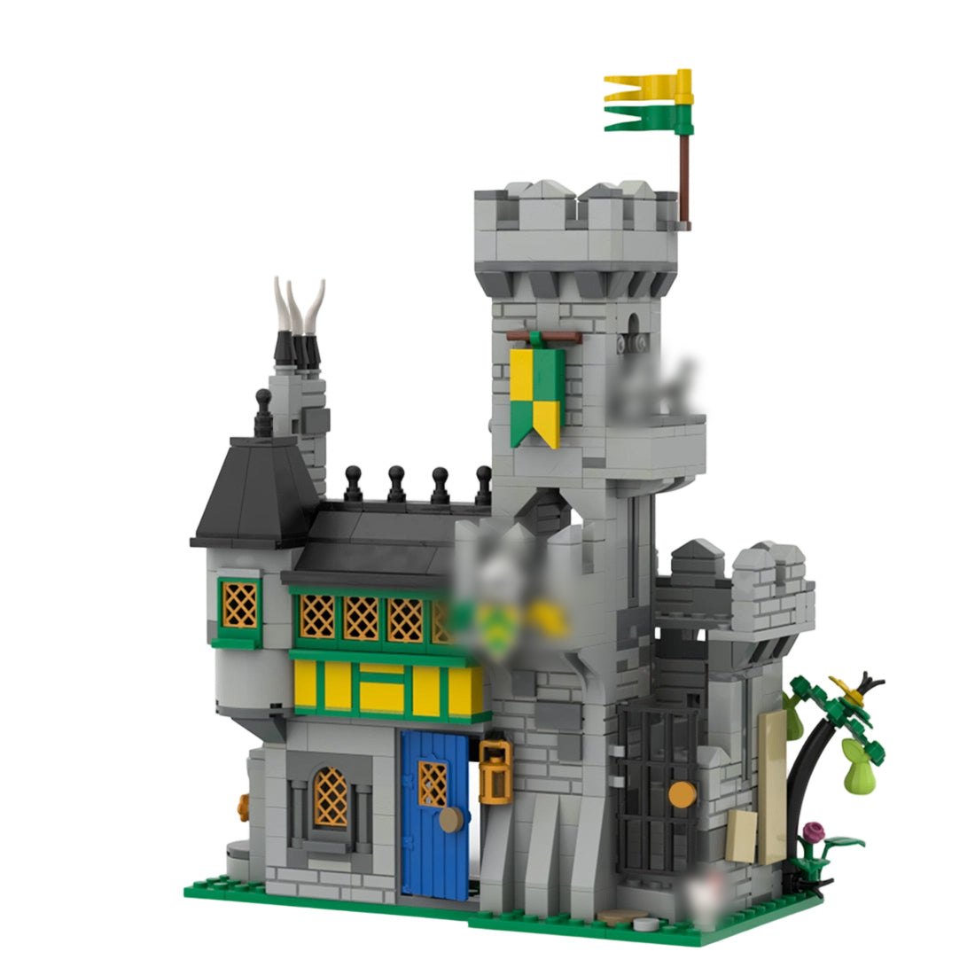 moc-235273 chevron's manor of many pigeons building blocks set (812pcs)
