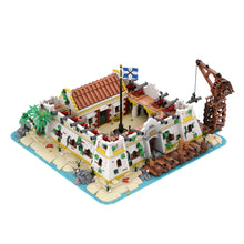 moc-256804 castilo - seaside harbor castle building blocks