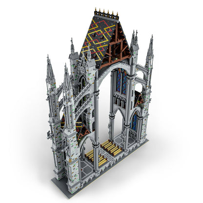 moc-172185 1:42 gothic cathedral cross-section model building blocks set