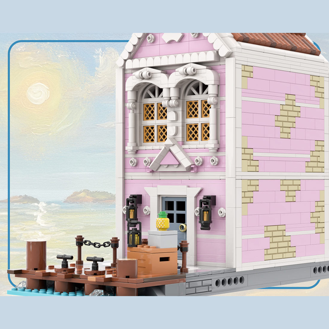 moc-251238 seafarer's bay building blocks set by mikey_brickalloti (5996pcs)