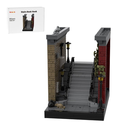 MOC-231535 Joker Stairs Book Nook MOC Building Blocks Set