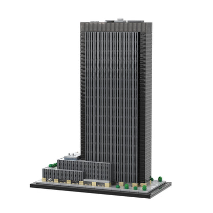 moc-156591 1/800 scale nyc one penn plaza blocks set (1323pcs)
