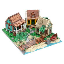 moc-255143 pirate harbor shack - seaside harbor castle building blocks 