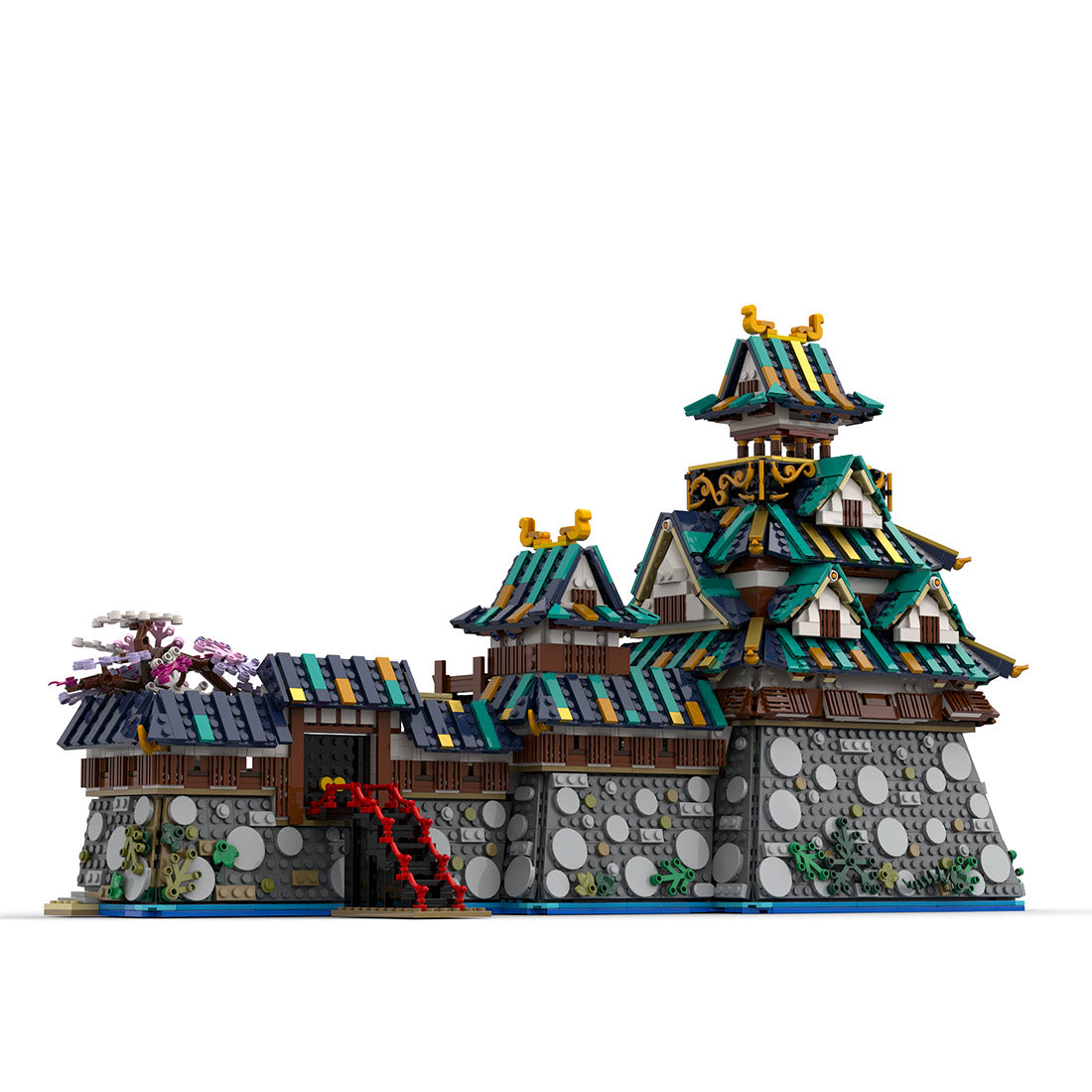 traditional japanese castle building block set (4040pcs)
