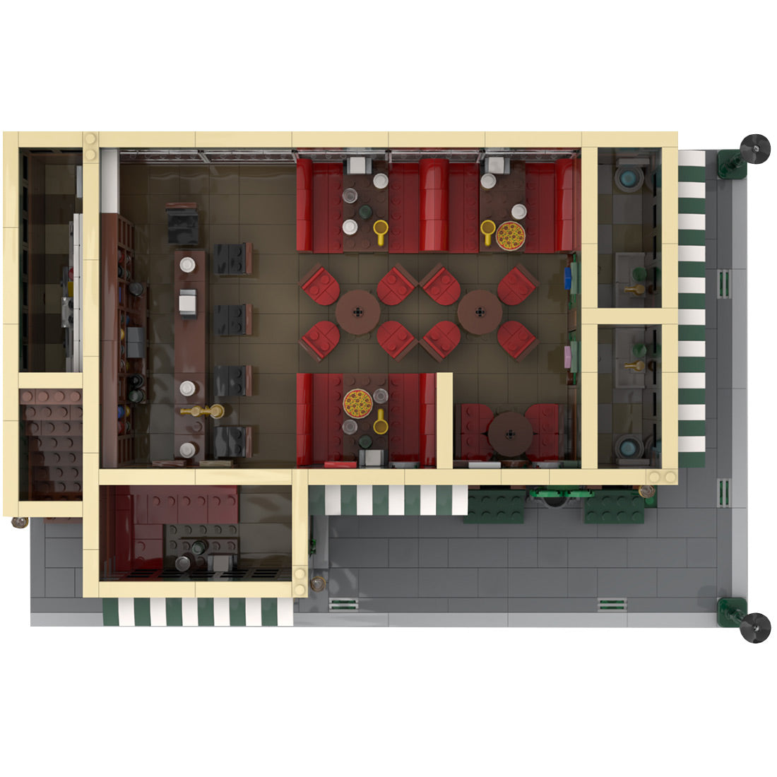 moc-92501 sitcomplex - maclaren's pub building blocks set(1588pcs+)