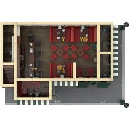 moc-92501 sitcomplex - maclaren's pub building blocks set(1588pcs+)