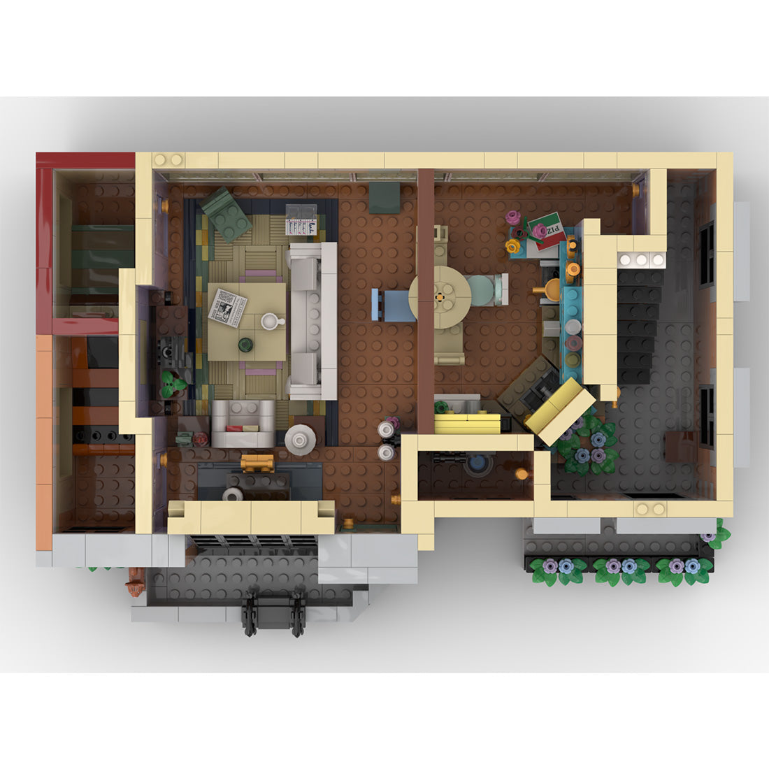 SitComplex 11-Story City Apartment Building Blocks by BrickArtisan