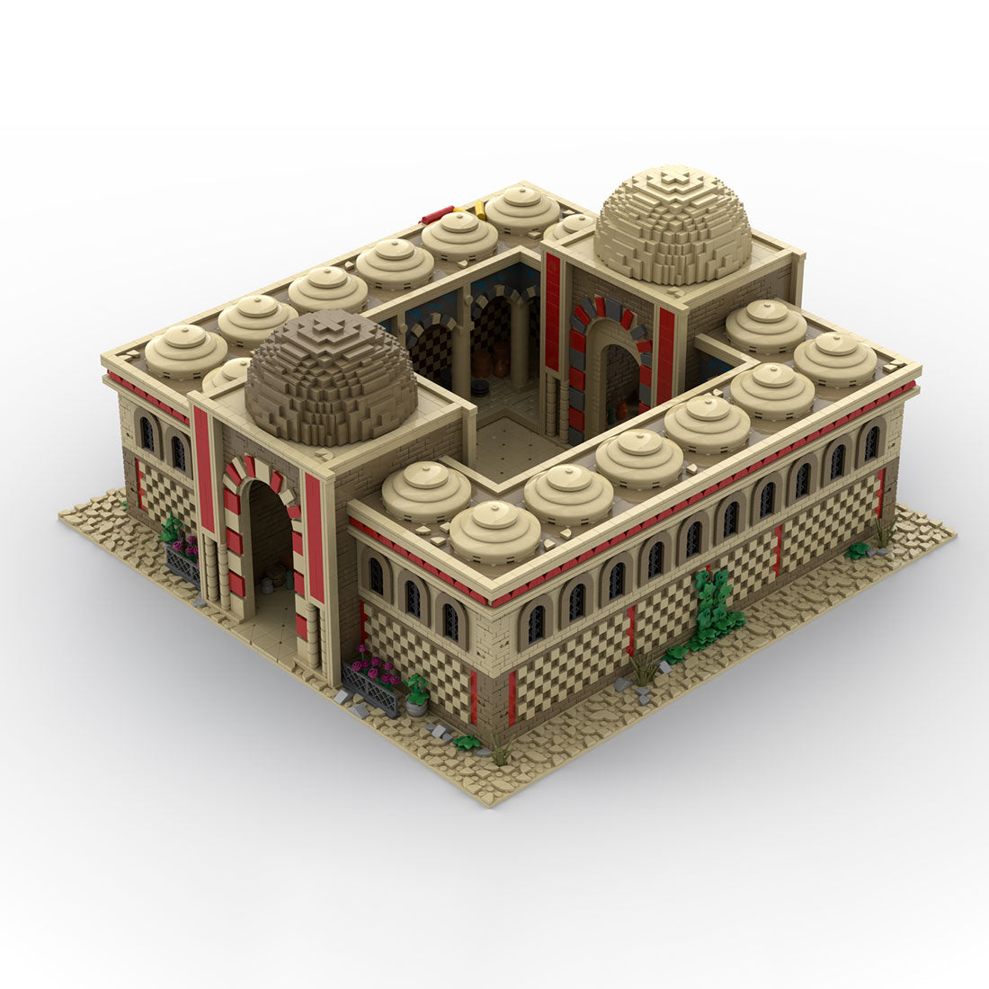 moc-215422 age of empires - middle eastern caravanserai building blocks set (11111pcs)