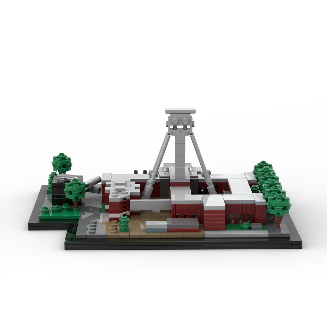 moc-181258 german mining museum historical architecture building block set (588pcs)