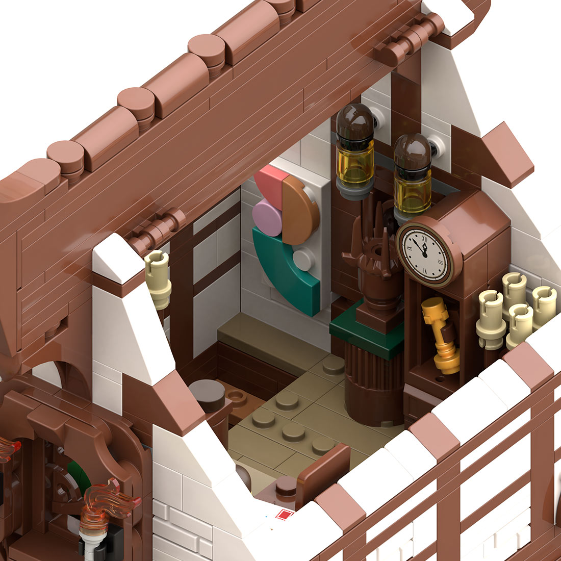 MOC-263858 Medieval Craftsman's Woodwright Workshop Building Blocks