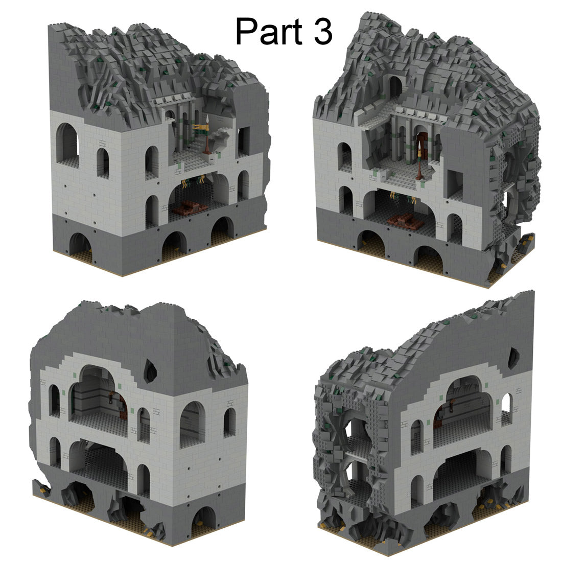 moc-38478 helm's deep building blocks set (15775pcs)