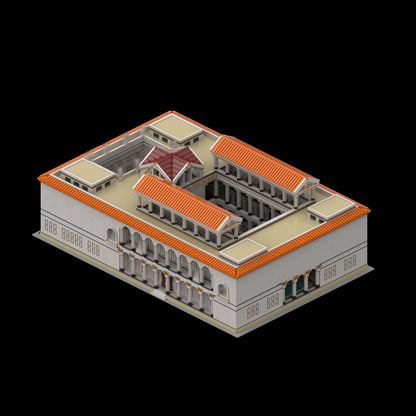ancient roman bath building block set (30812pcs)