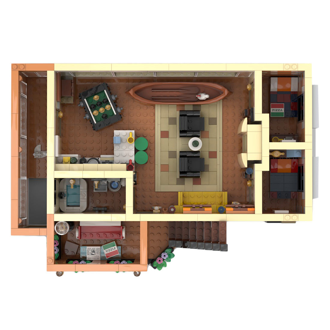 moc-79570 friends apartment building blocks (4642pcs)